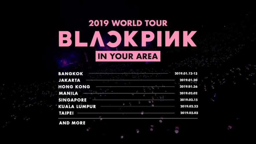 blackpink - 2019 world tour [in your area] spot