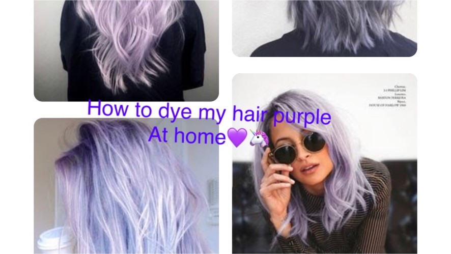 V Live How To Dye My Hair Purple 집에서 셀프 염색하기 With Ezzy