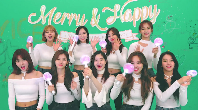 Vlive Downloads For Twice 트와이스 Merry Happy 응원법 From Twice