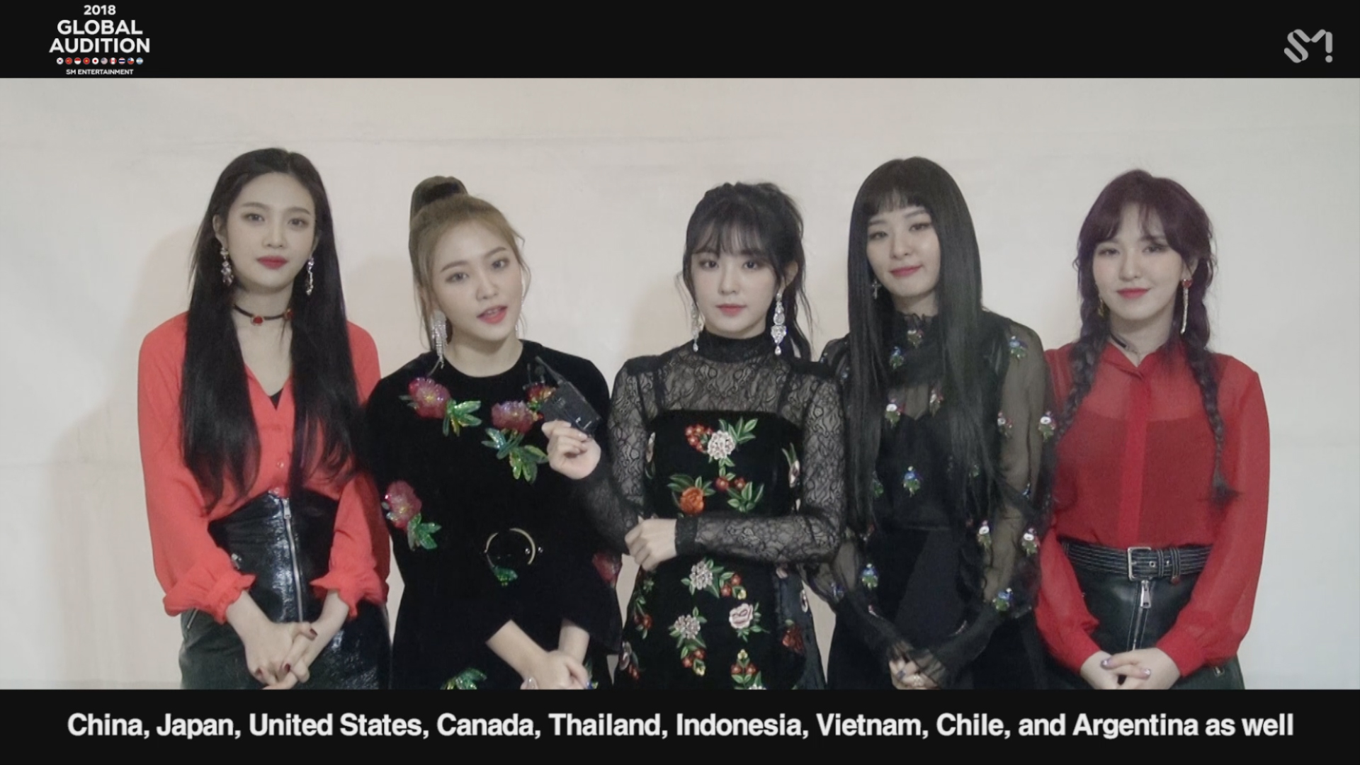 [MESSAGE FROM. Red Velvet] 2018 SM GLOBAL AUDITION