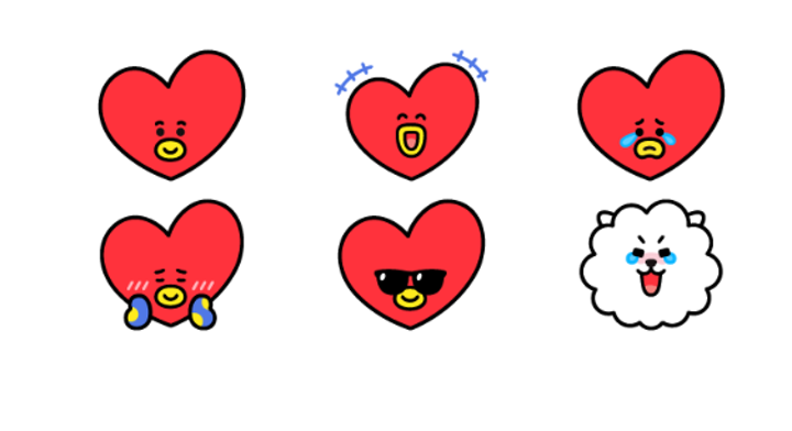 V LIVE UNIVERSTAR BT21  Must Have Emoji 
