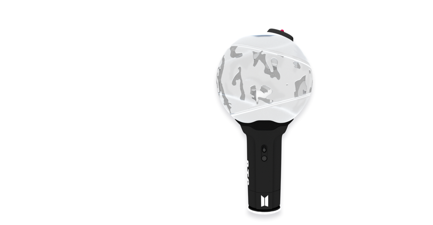 vlive app how to use lightstick