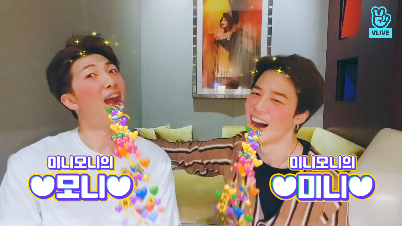 [BTS] 미니모니 마니마니마니 사랑하니까 나는 마니야! 미니모니 진짜 마니 사랑해💜(RM&JIMIN talking about their episode)