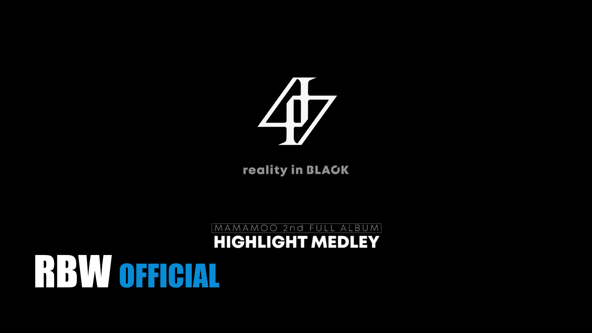 [HighLight] 'reality in BLACK' HIGHLIGHT MEDLEY