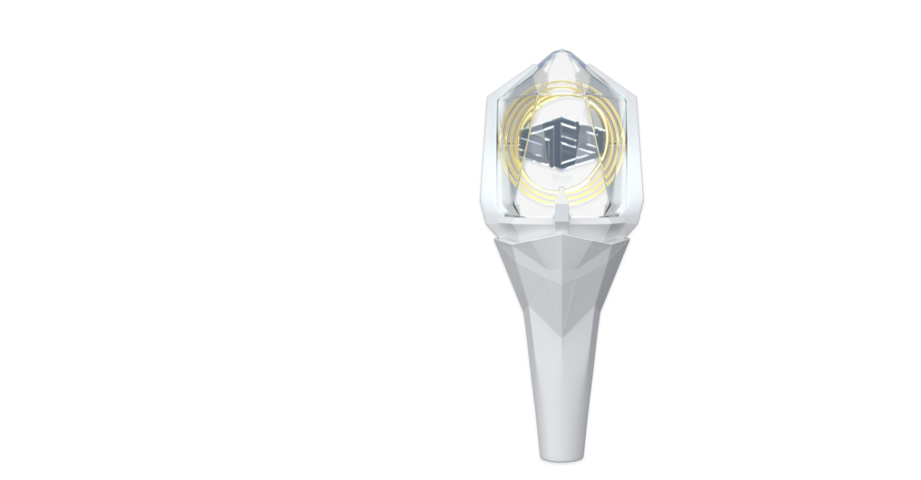 V Live Sf9 Light Stick White The light stick itself is so beautiful and comes in a very sturdy box. v live sf9 light stick white