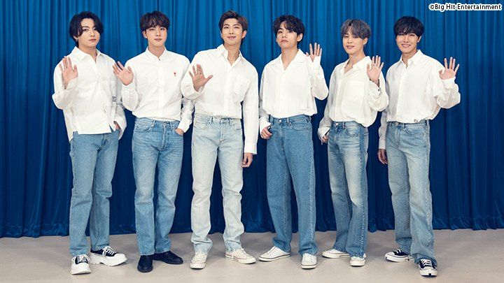 bts with white shirt