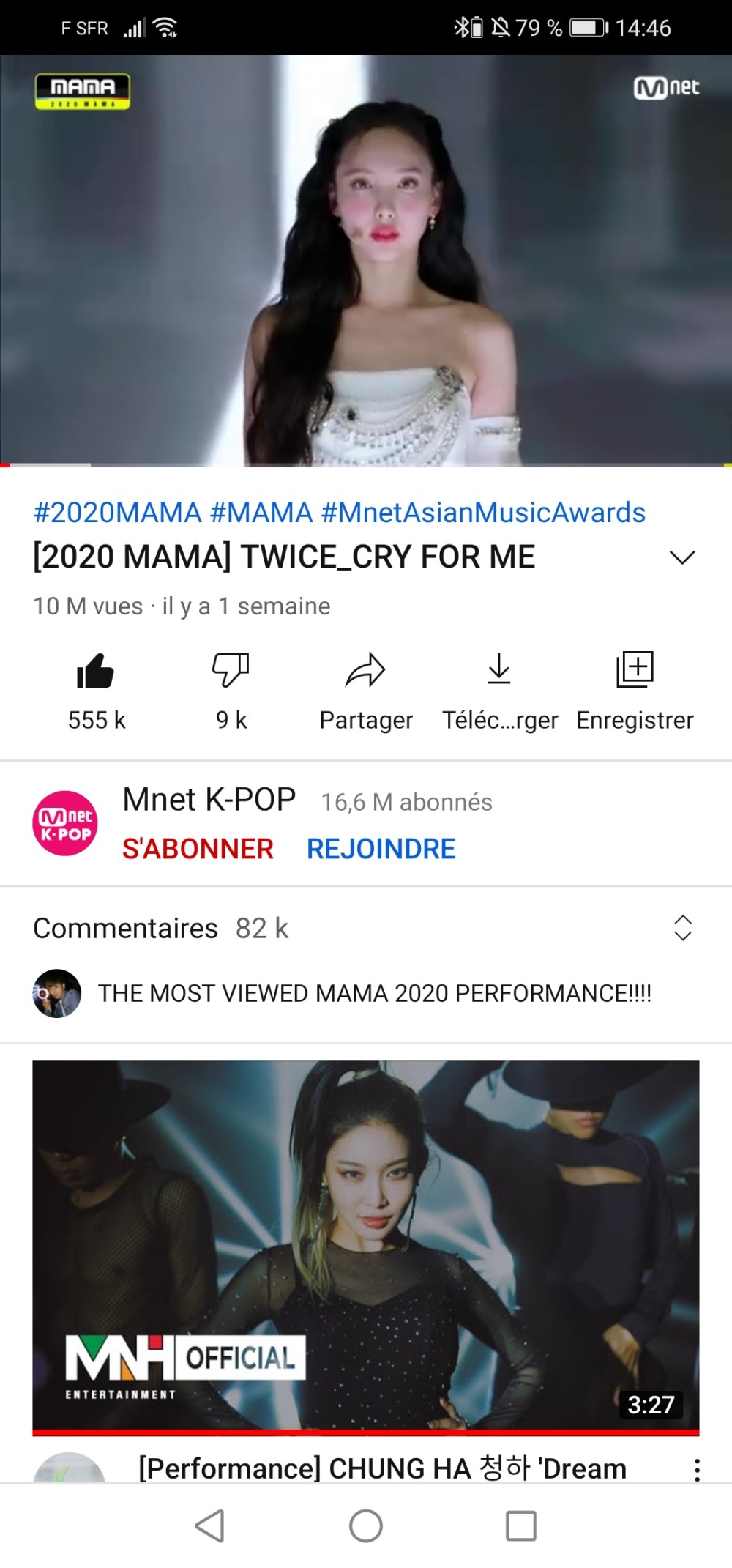 v live