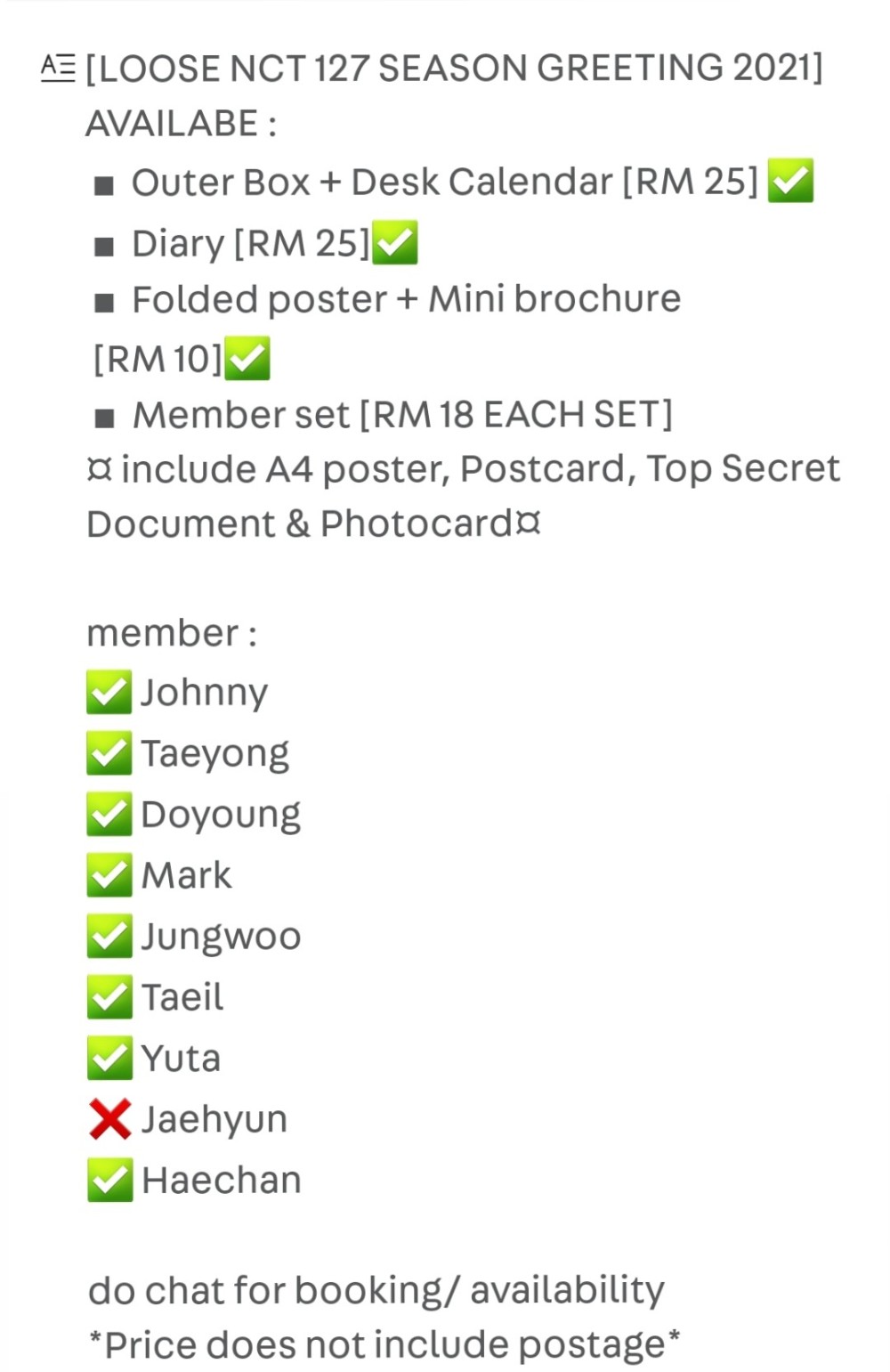 V Live Secret sessions star sets taso. v live