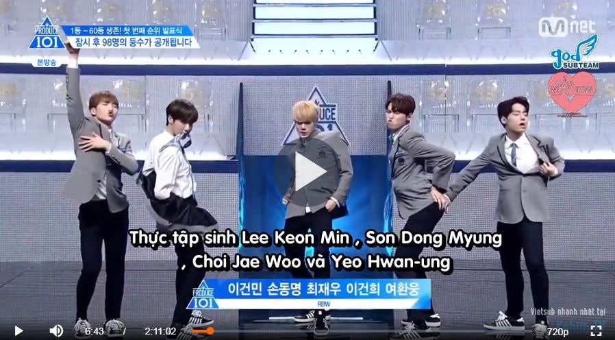 Produce 101 Season 2 Ep 1 Vietsub