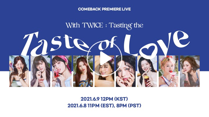 V Live Comeback Premiere Live With Twice Tasting The Taste Of Love