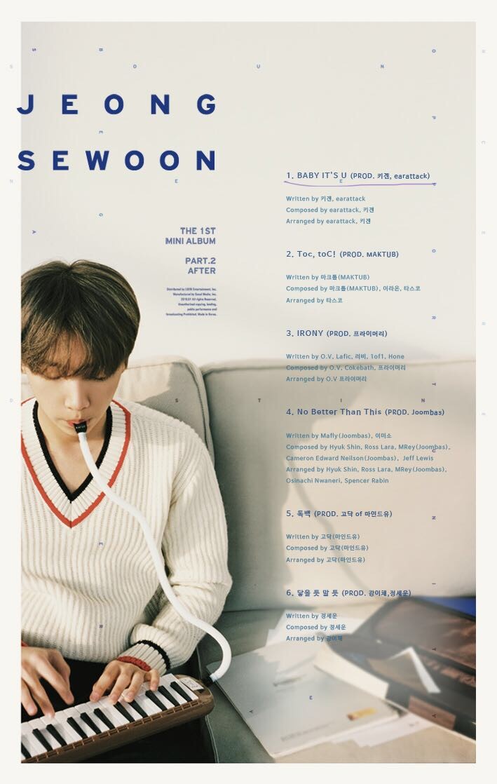 [#정세운] 20180124 #JEONGSEWOON #1ST_MINI_ALBUM_PART2 #AFTER #T...