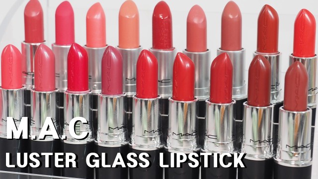 NEW 맥 러스터글래스 립스틱 (MAC Luster Glass Lipstick) 발색리뷰! 8월 2일 공식몰출시!