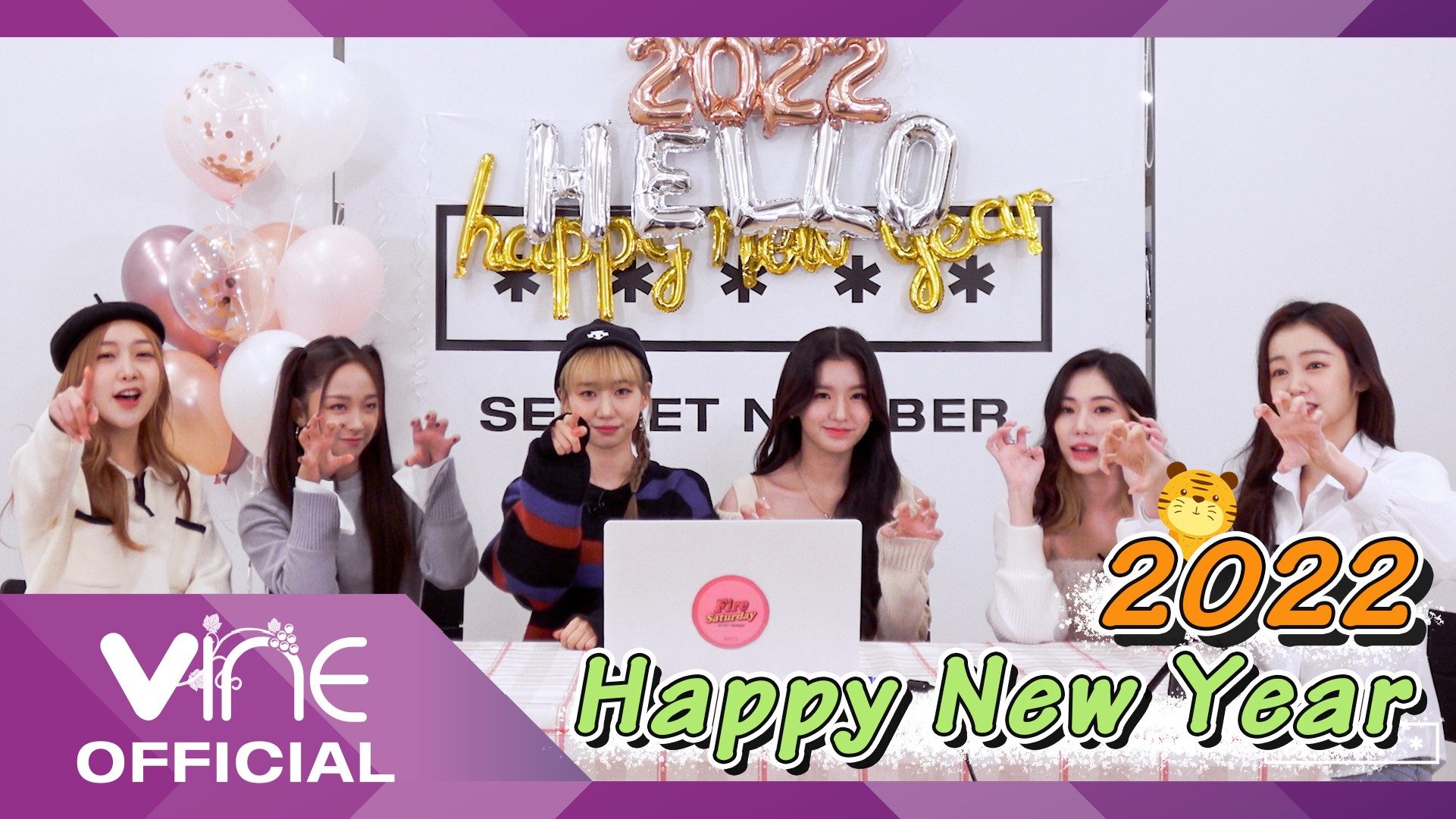 2022 HAPPY NEW YEAR with SECRET NUMBER